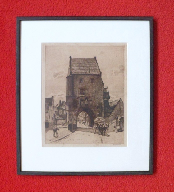Waalko Jans Dingemans.1873-1925.Gevangenen poort in Woudrichem kopen? Bied vanaf 75!