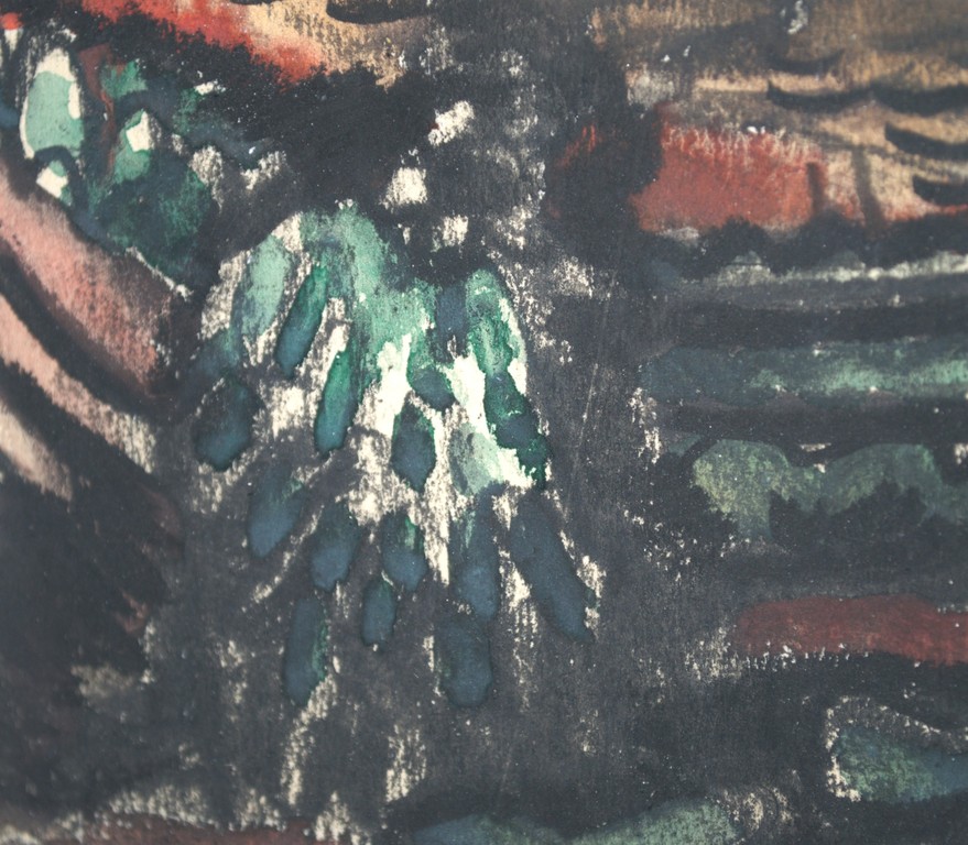  boerderij bij een akker - gemengde techniek  kopen? Bied vanaf 275!