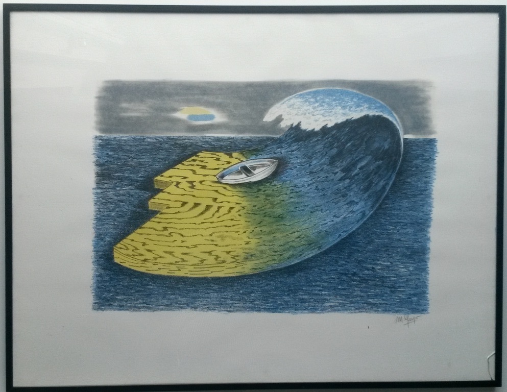 Mareike Geys, litho, Zeegezicht kopen? Bied vanaf 35!