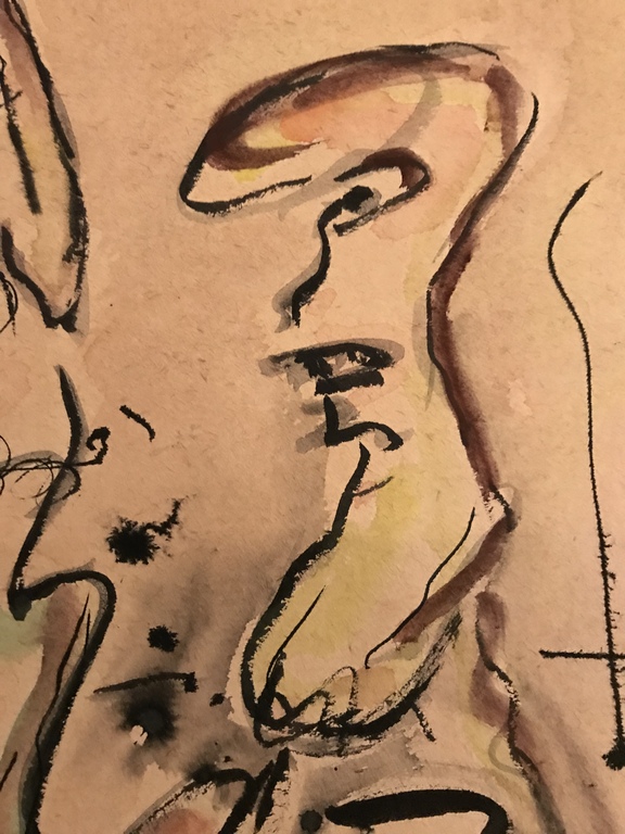 Lucebert, gemengde techniek, 1966 Cobra kopen? Bied vanaf 400!