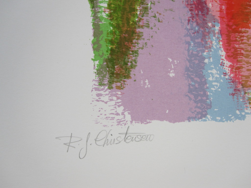 Ronald Julius Christensen, kleurenlitho, African Sky kopen? Bied vanaf 40!