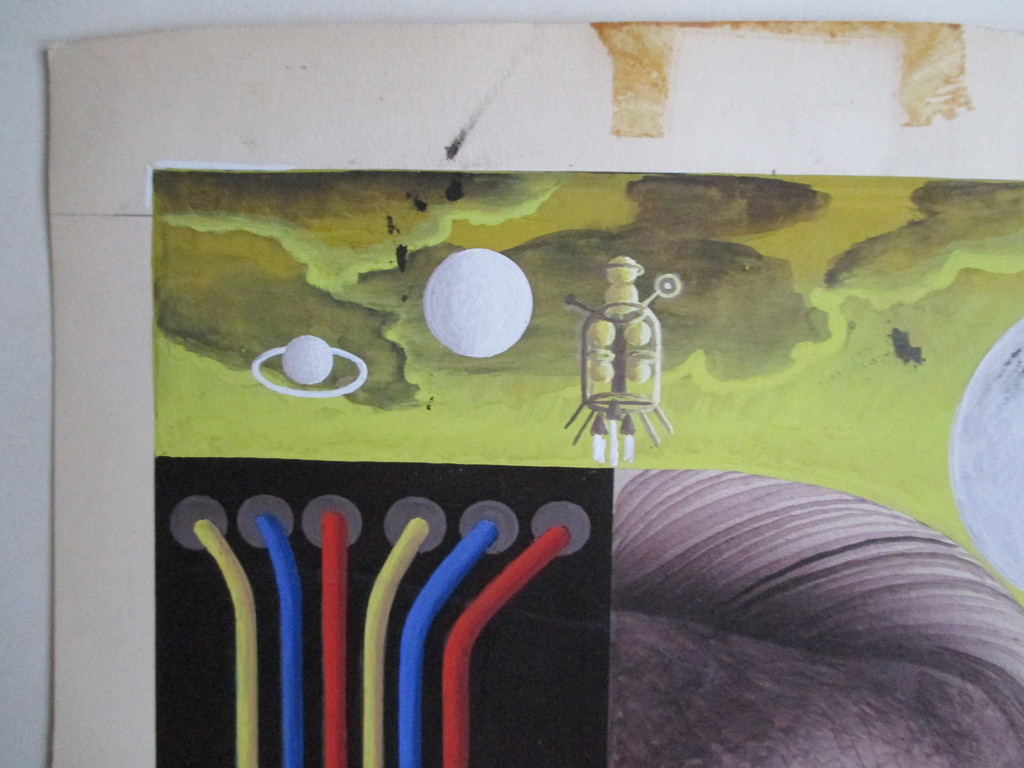 Eppo Doeve, gouache, ontwerp voor het boek "Hoe leven wij morgen?" van F. Baade kopen? Bied vanaf 80!