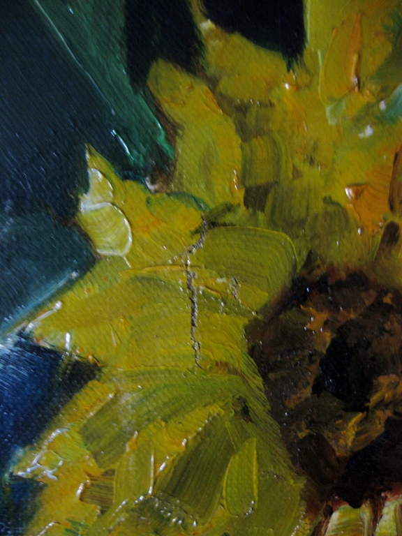 Herman Rijkmans - bloemstilleven Zonnebloemen - olieverf op doek kopen? Bied vanaf 1!