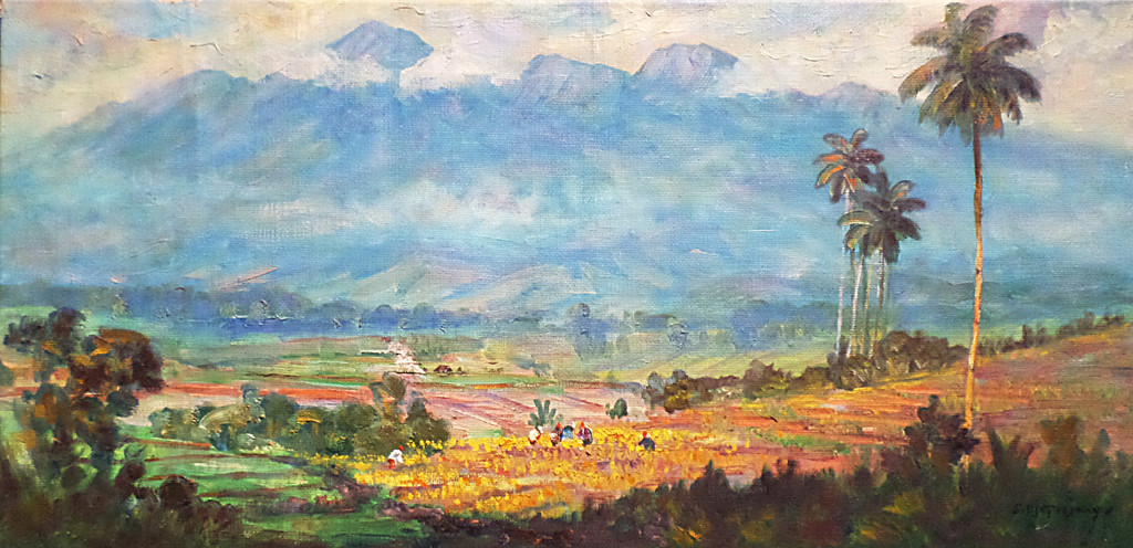 Pelukis Djuprijany - Gunung Malabar, olieverf op doek kopen? Bied vanaf 100!