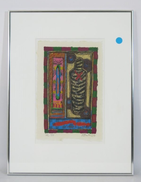 Eric Toebosch, litho: Zonder titel - ingelijst verkocht voor € 40!