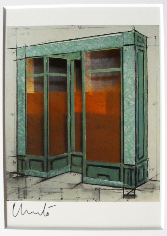 Christo - Store Front Project 1964 - handgesigneerd verkocht voor € 60!