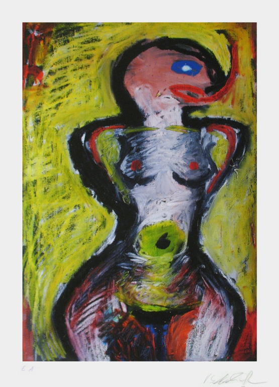 Volkmar Schulz-Rumpold, Gesigneerde GiclÃ©e, Endlich eine mit Kopf kopen? Bied vanaf 50!