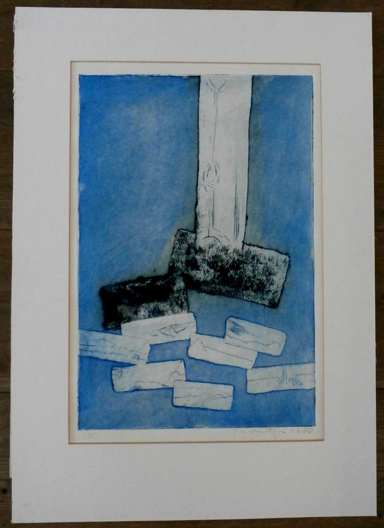 Jan Montyn - ets : Hollands Landschap, winter - 1988 kopen? Bied vanaf 125!