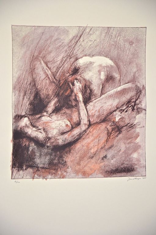 Jan Asselbergs: Litho. Erotische voorstelling kopen? Bied vanaf 20!