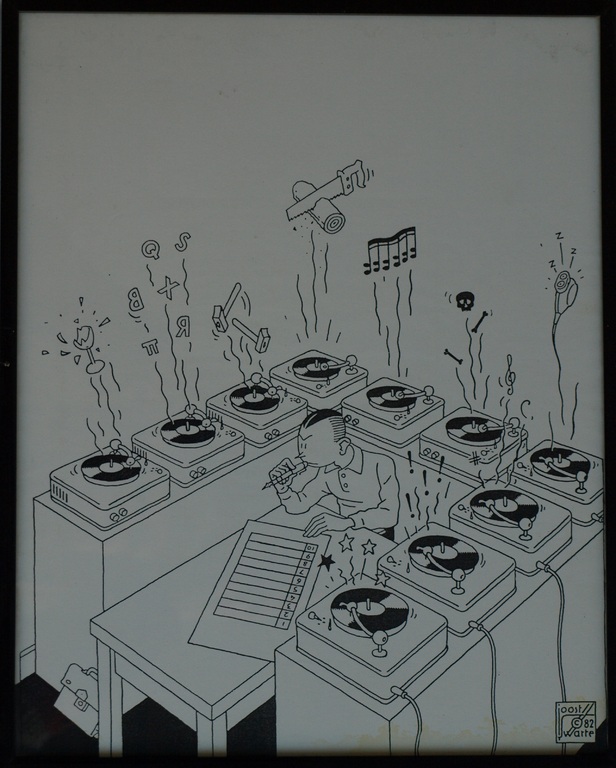 Joost Swarte : Zeefdruk voor LP: I don't care the No Fun And Plurex Singles kopen? Bied vanaf 1!