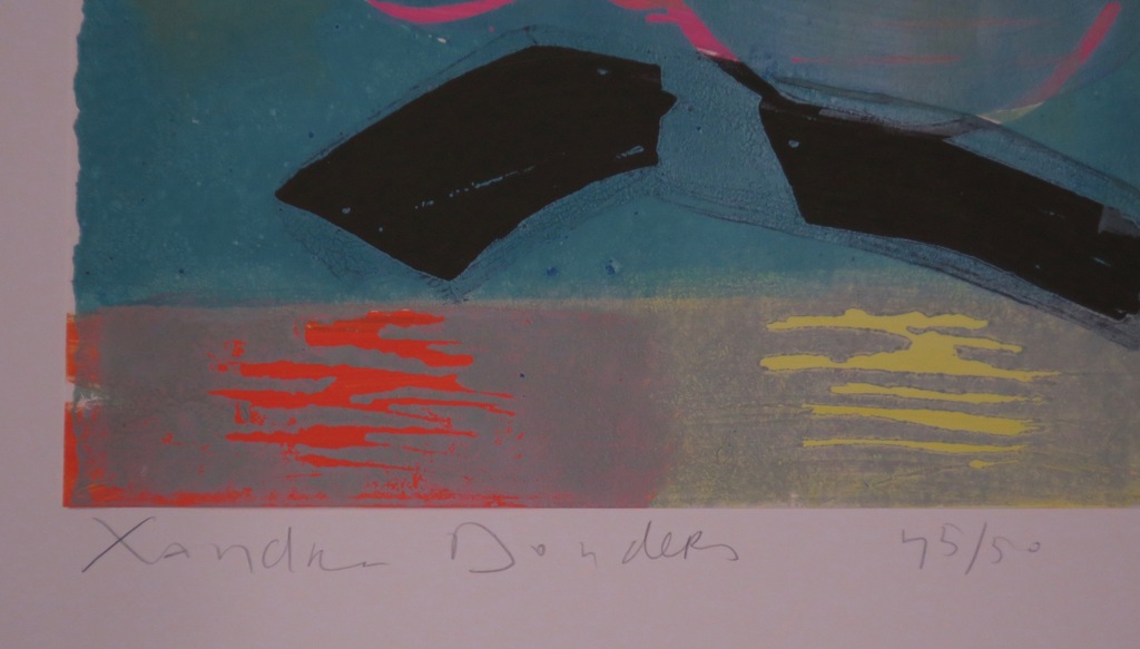 Xandra Donders: Zeefdruk, Romance (blauw) kopen? Bied vanaf 35!