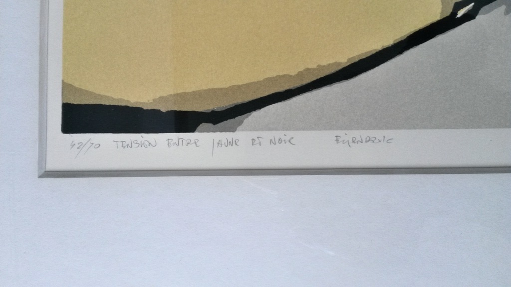 Fon Klement - Tension entre jaune et noir - boarddruk kopen? Bied vanaf 125!