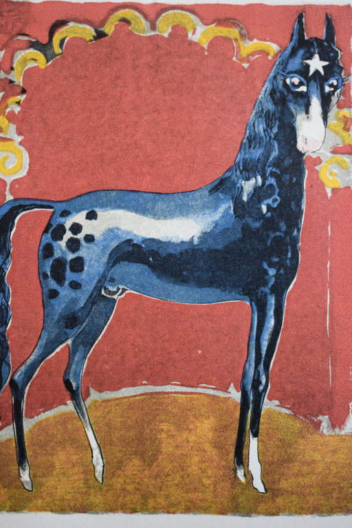 Kees van Dongen - Houtgravure - Le Cheval Noir verkocht voor € 35!