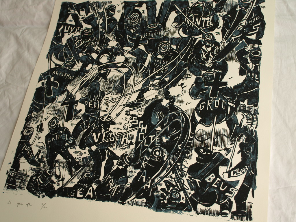 Rob Scholte : Zeefdruk – 10 Years after – gesigneerd - 1994 kopen? Bied vanaf 1!