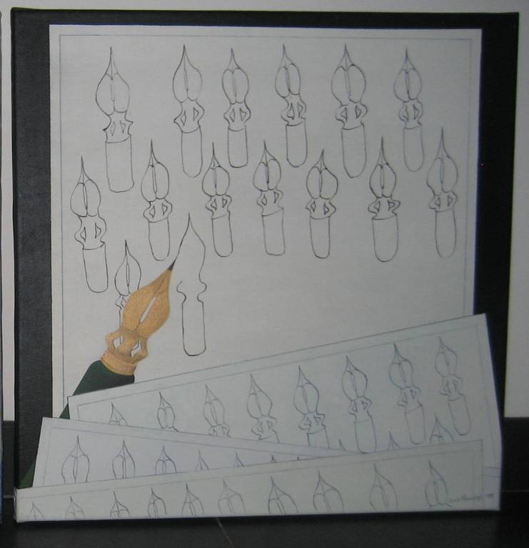 Joost Minnigh Gemengde techniek op doek  kopen? Bied vanaf 35!