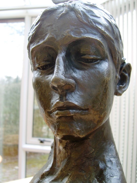 Naar ALEXANDRE FALGUIERE: Bronzen buste  kopen? Bied vanaf 275!
