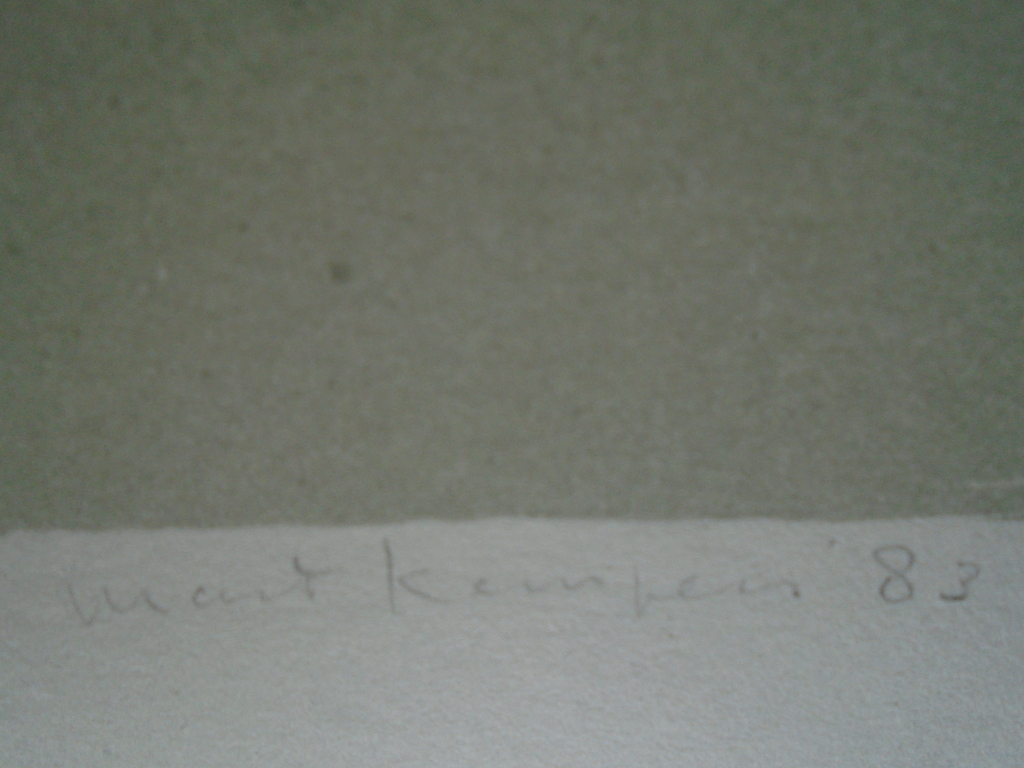 Mart Kempers - kleurenlitho - Stilleven met witte rozen kopen? Bied vanaf 30!