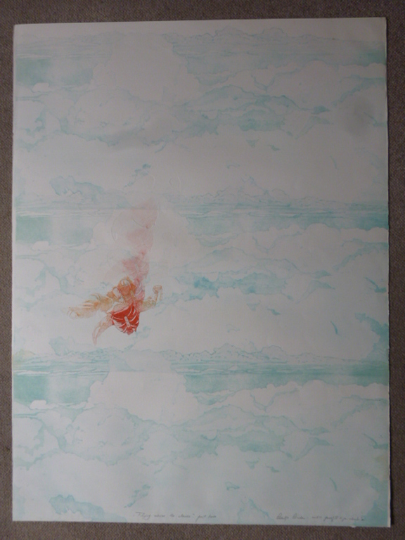 Leentje Linders - kleurenets - Flying above the clouds - part two verkocht voor € 35!