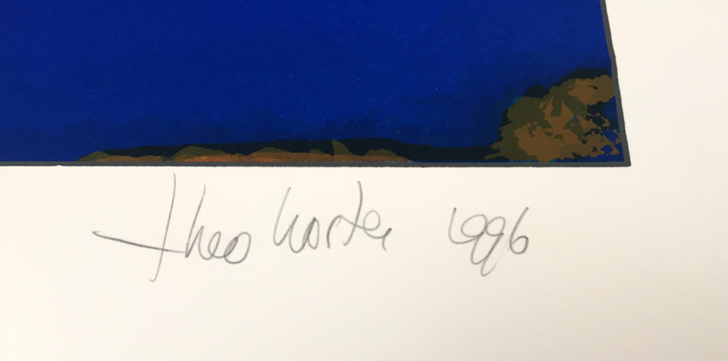 Theo Koster - Weerspiegeling - gesigneerde zeefdruk - E/A - 1996 kopen? Bied vanaf 60!