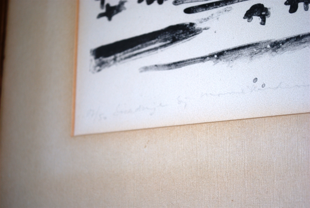 Boerderijen bij Monnickendam - handgedrukte litho - 1960 - oplage 50 kopen? Bied vanaf 35!