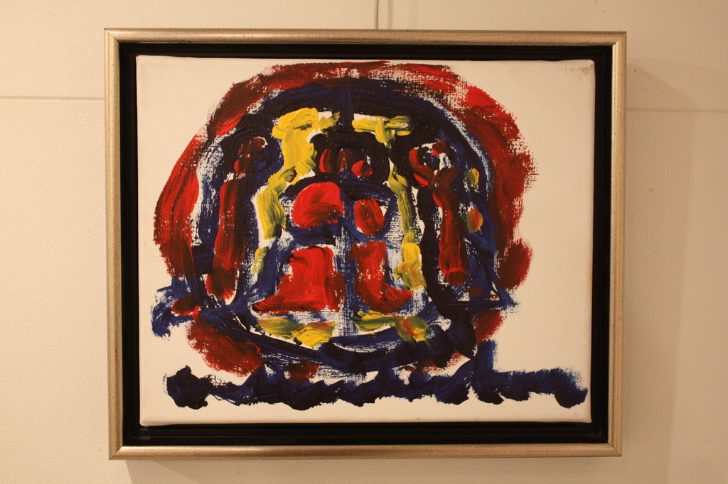 ANTON HEYBOER - OLIEVERF OP LINNEN DOEK - ONSCHULD verkocht voor € 475!