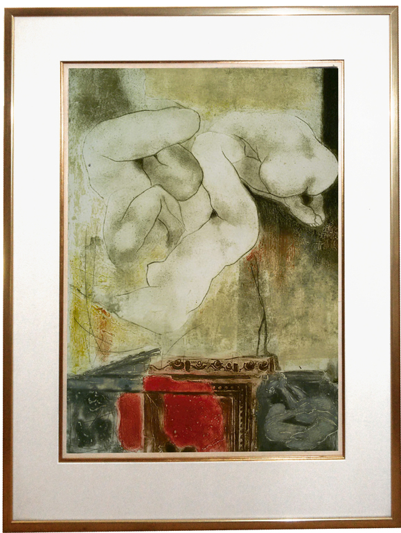 Ru van Rossem - Vergankelijkheid (Pompei), aquatint ets met reliëfdruk kopen? Bied vanaf 100!