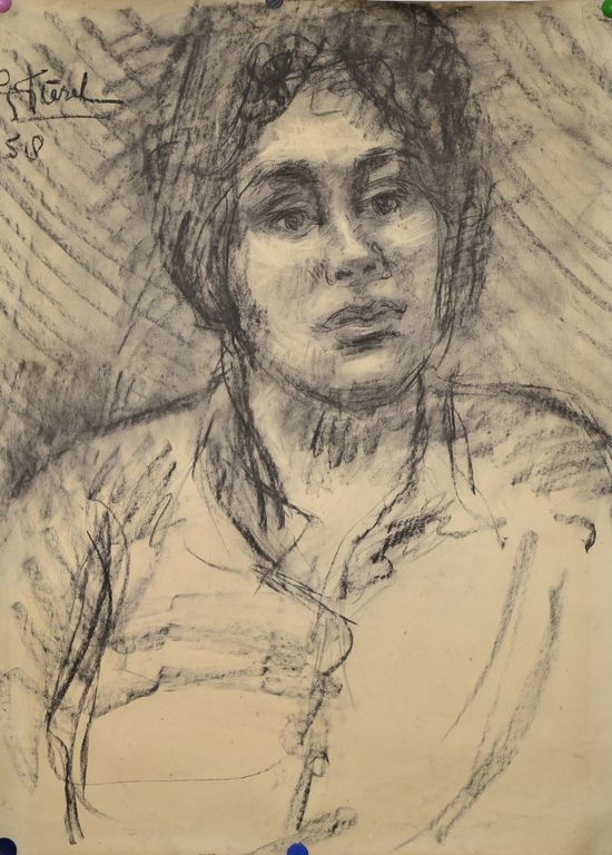 Gerard Fieret: Grote houtskool tekening. Portret. kopen? Bied vanaf 1!