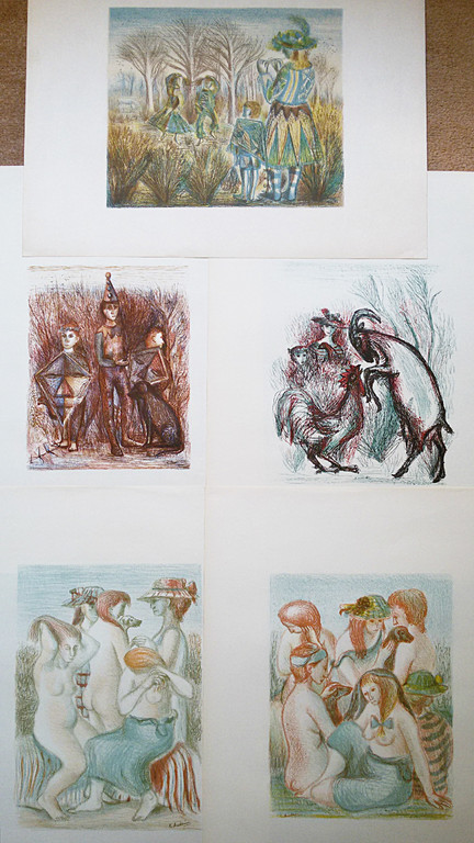 Kees Andrea - Complete serie schildersprenten, litho’s verkocht voor € 56!