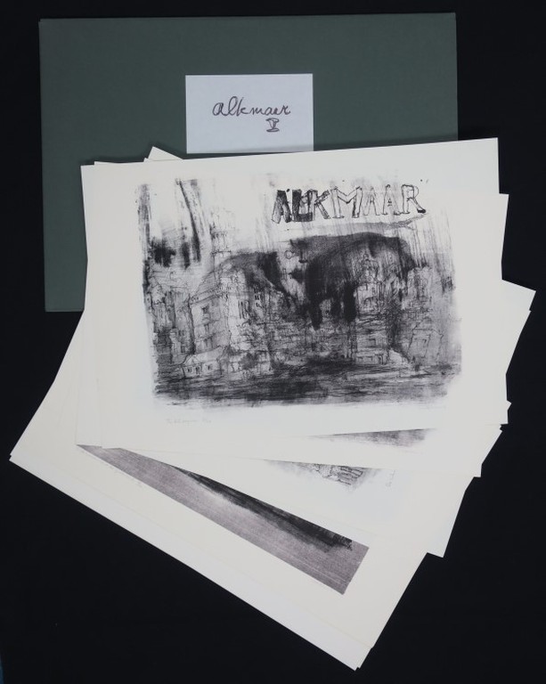 Dirkje Kuik: Portfolio 8x Litho, In de oude stad Alkmaar I verkocht voor € 250!