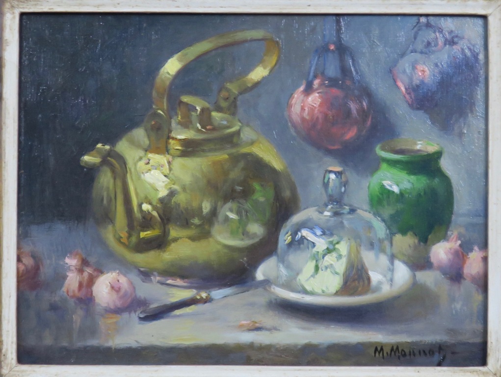 Maurice Louis Monnot: Olieverf op paneel, Cuivre et fromage - Ingelijst kopen? Bied vanaf 1!