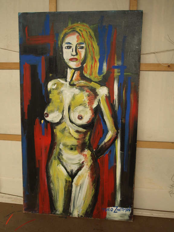 Theo Zantman : Acrylverf op doek – Penney de Jager? – 180 x 100 cm - 1999 kopen? Bied vanaf 325!