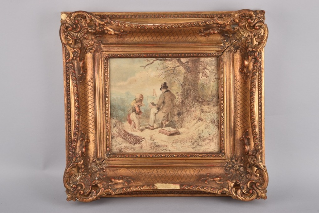 Mari ten Kate: aquarel, kinderen en schilder aan het werk kopen? Bied vanaf 450!