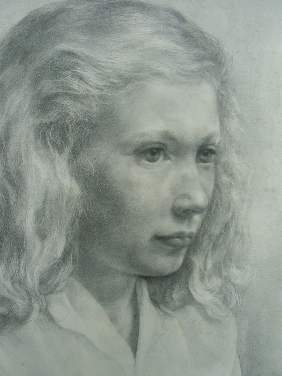 23STE PORTRET VAN MARTHY   ///   LITHO VAN AART VAN DOBBENBURGH kopen? Bied vanaf 60!