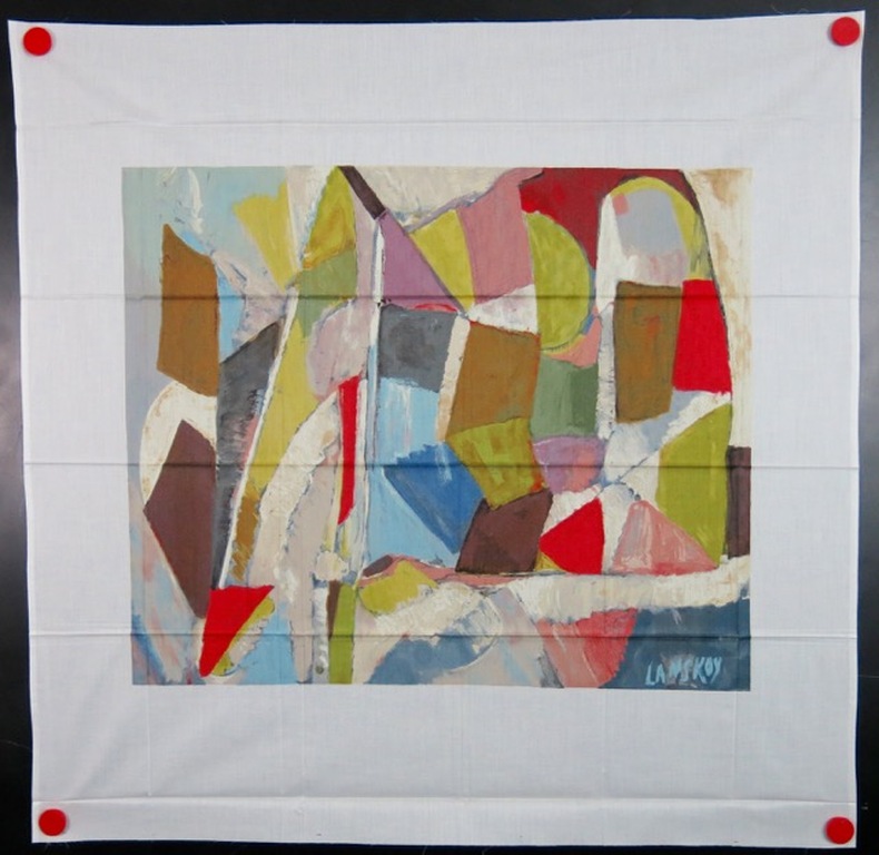 Andre Lanskoy: Zeefdruk op katoenzijde, Le poids d'un cartonnage kopen? Bied vanaf 35!
