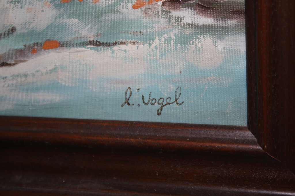 L VOGEL - BOMEN IN DE WINTER AAN DE LIJE kopen? Bied vanaf 1!