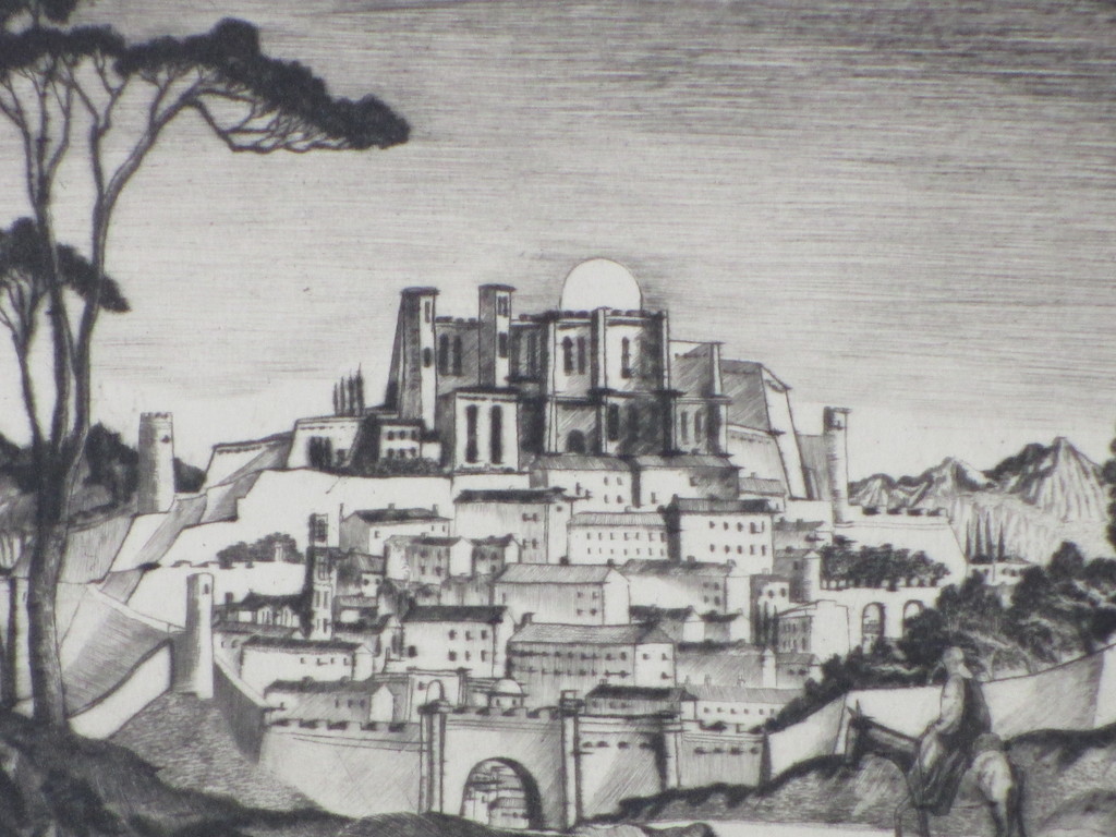 Lodewijk Schelfthout, Souvenir de la Provence I, Droge naald ets kopen? Bied vanaf 60!