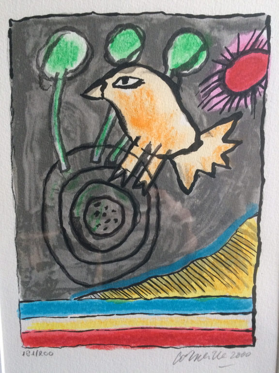 Corneille - Vogel (litho) verkocht voor € 100!