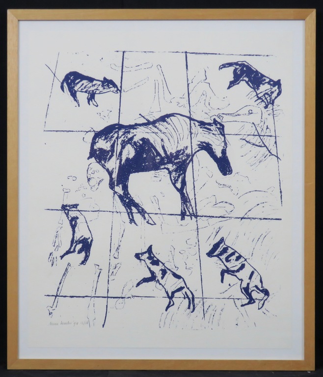 Anne Semler: Zeefdruk, Eland - Ingelijst kopen? Bied vanaf 35!