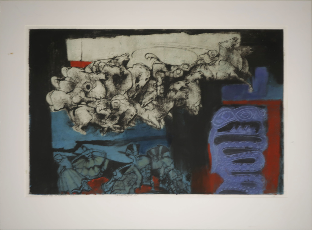 Ru van Rossem: Ets, Feast day in Mexico (Groot!) kopen? Bied vanaf 100!