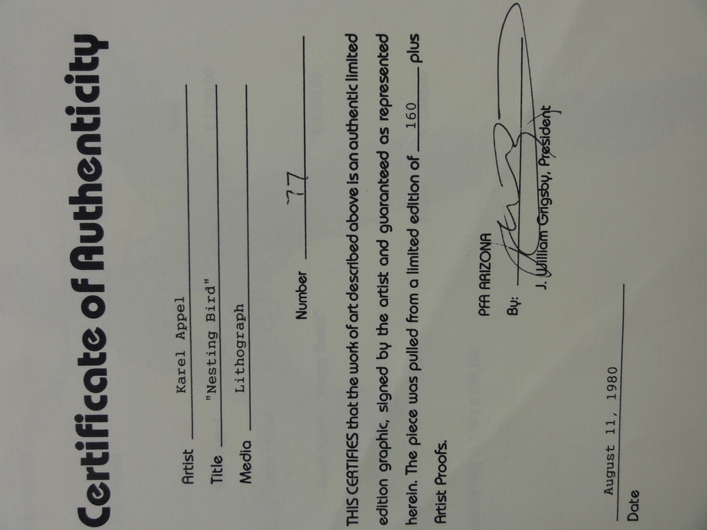 Karel Appel: Kleurenlitho,  kopen? Bied vanaf 550!