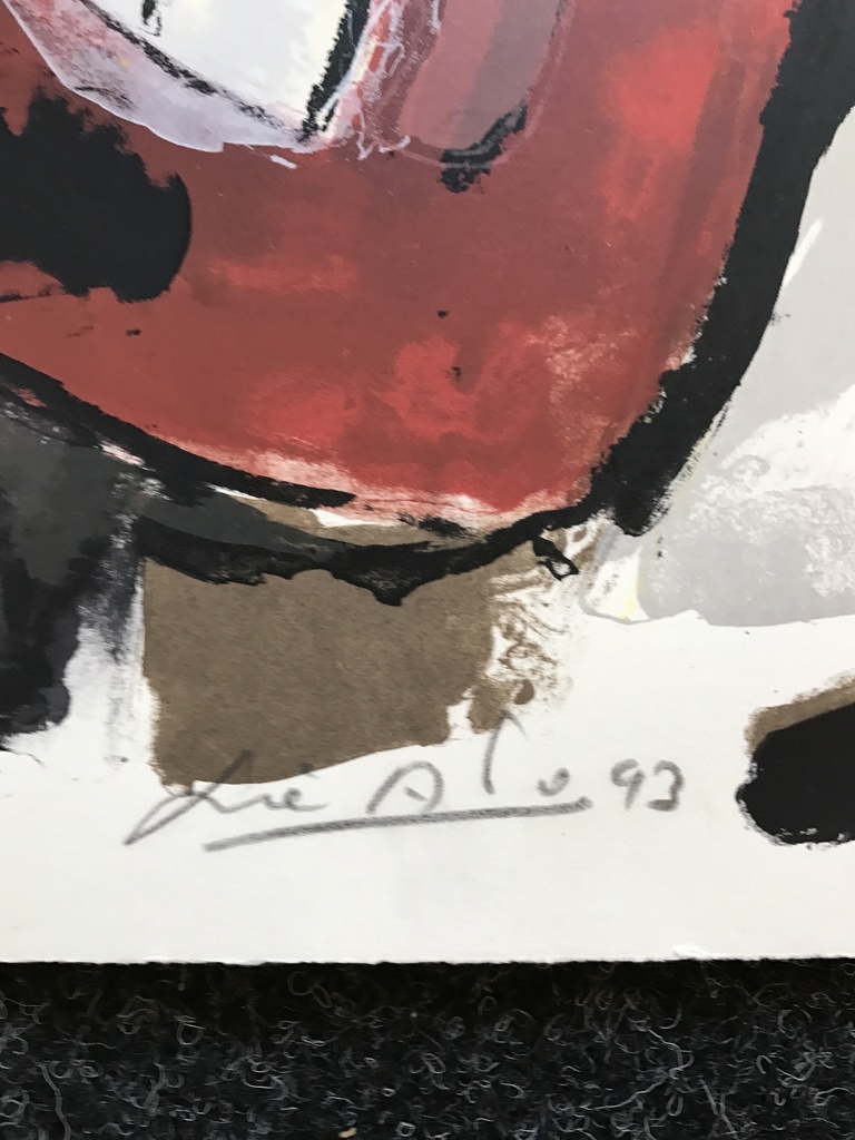 John Lie A Fo   1 originele zeefdruk / Litho gesigneerd 1993 kopen? Bied vanaf 1!