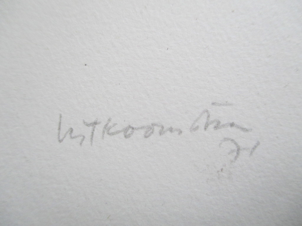 Metten Koornstra, litho 1971, Prent 190 kopen? Bied vanaf 40!