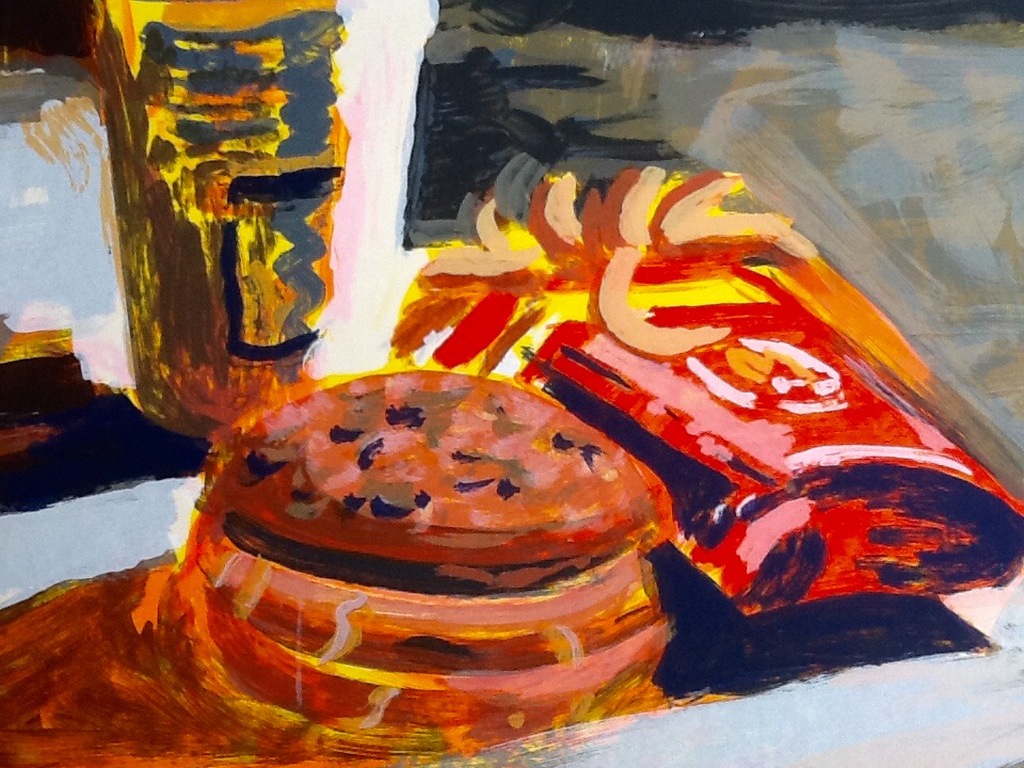 Peter Klashorst,zeefdruk,Big Mac,oplage 28/40AP kopen? Bied vanaf 45!
