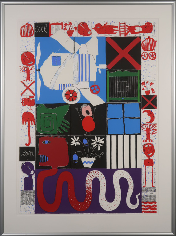 Christian Silvain: Zeefdruk, L'Oiseau Cage - Ingelijst (Groot) kopen? Bied vanaf 60!