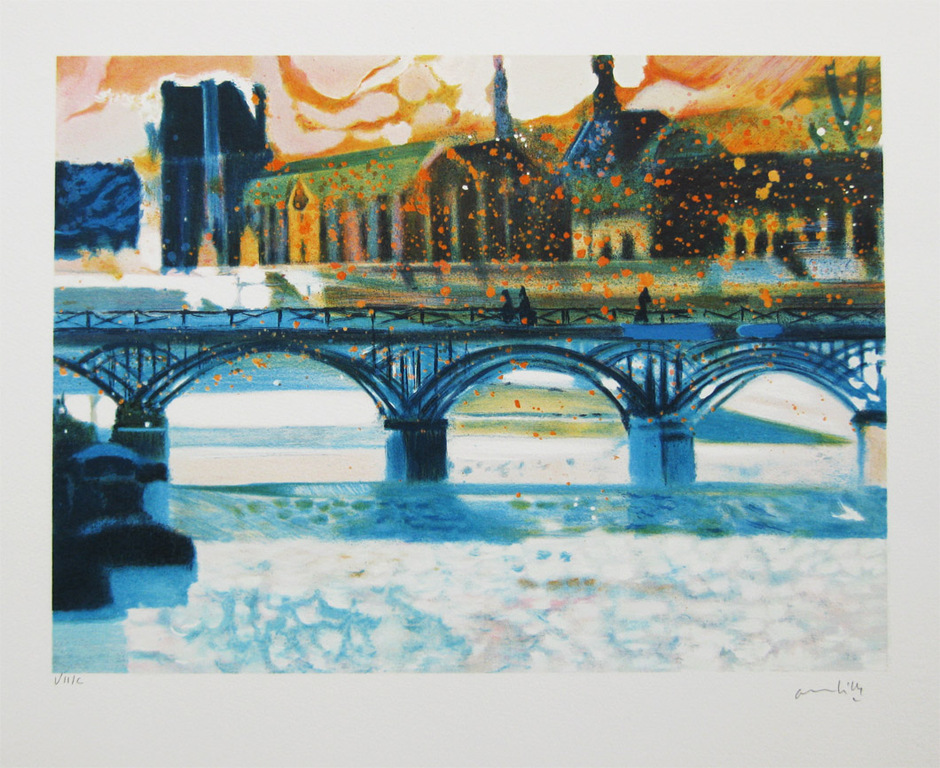 Paul Ambille  - 'Paris, Le pont neuf' - Kleuren litho - Handgesigneerd kopen? Bied vanaf 89!