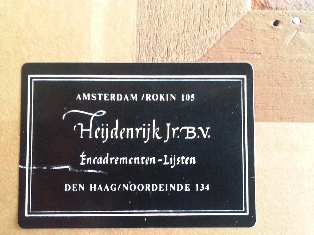 miniatuur schilderijtje. gesigneerd: monogram.  kopen? Bied vanaf 50!