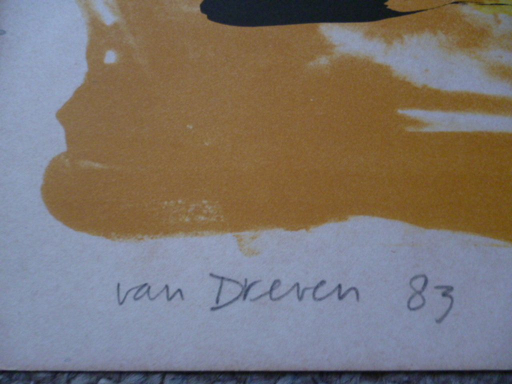 Maarten van Dreven - kleurenlitho - Drie figuren kopen? Bied vanaf 40!