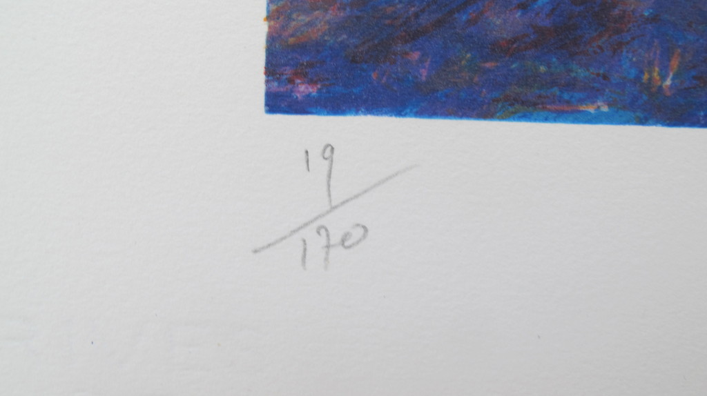 "Le trois hêtres"- kleurenlithografie, 170 ex. kopen? Bied vanaf 39!