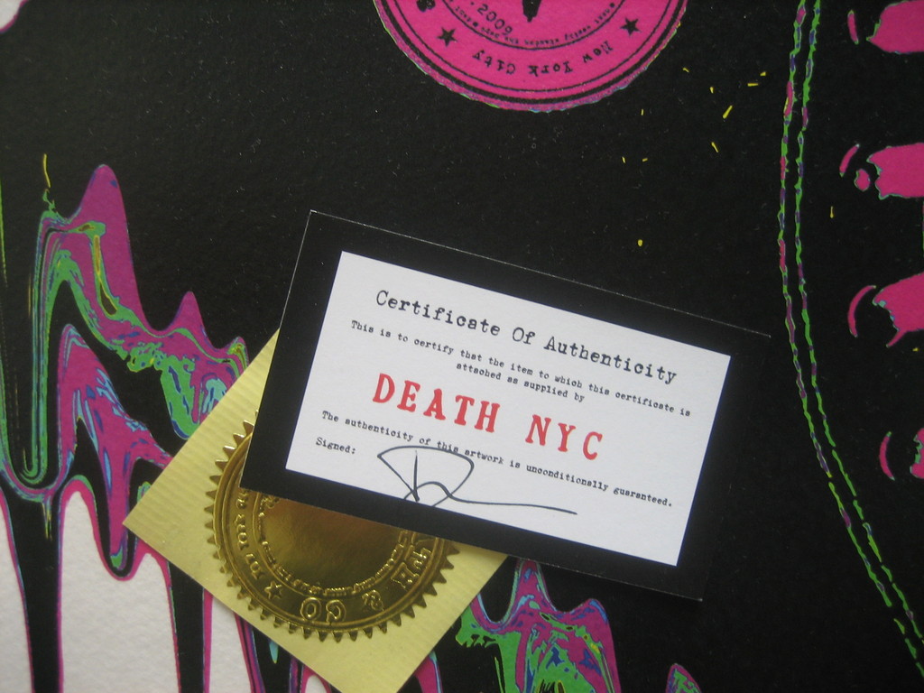 Death NYC Limited Edition Signed Graffiti painting Pop Art Print Drip P kopen? Bied vanaf 1!
