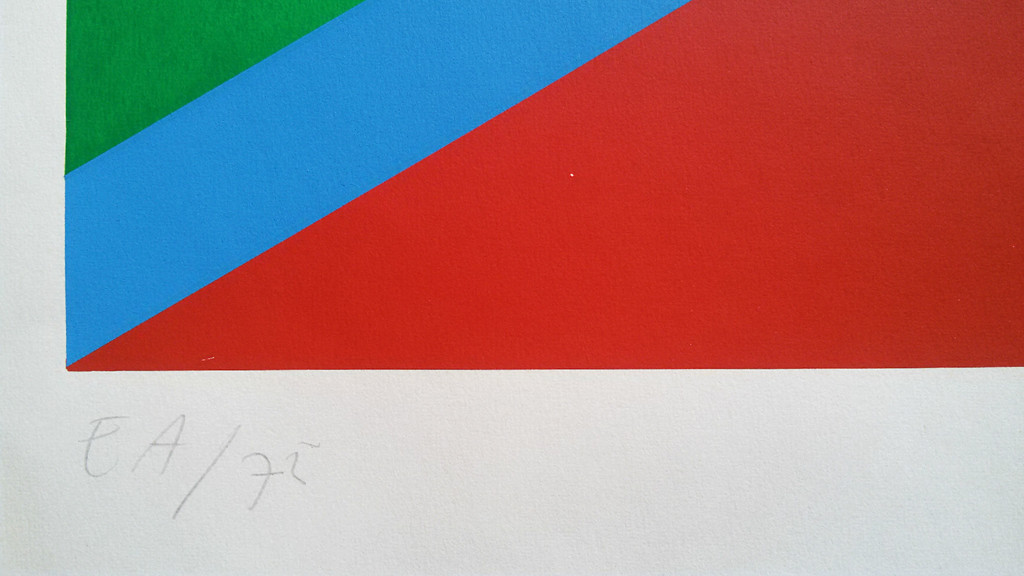 Franz Deckwitz - Geometrische compositie, zeefdruk kopen? Bied vanaf 25!